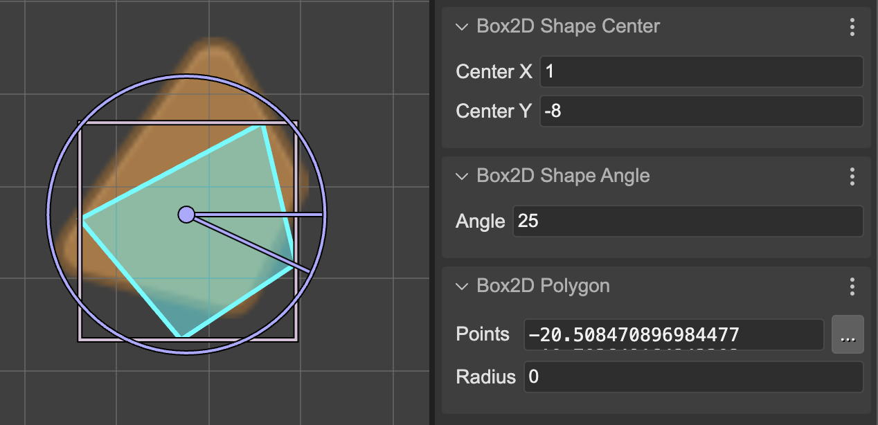 Offset polygon shape