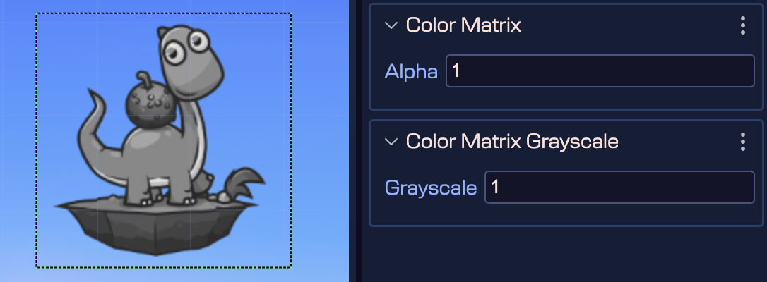 ColorMatrix properties