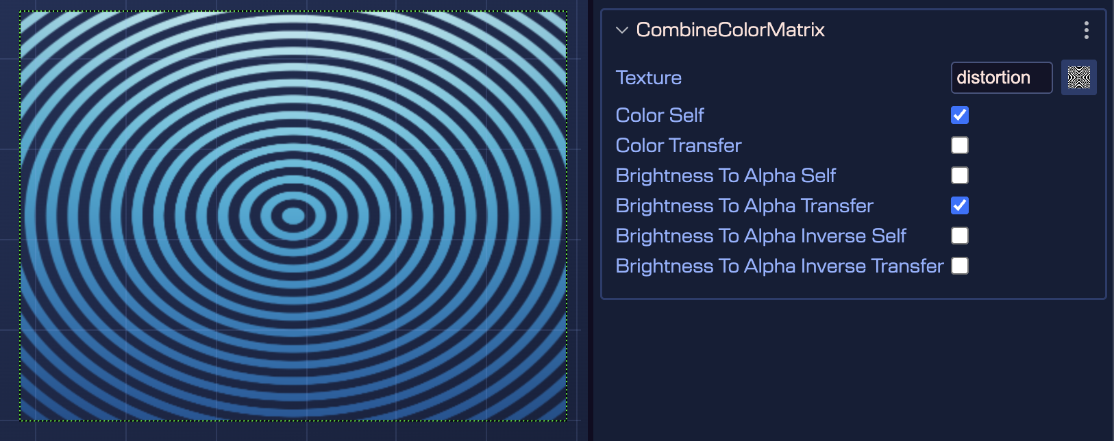 CombineColorMatrix filter